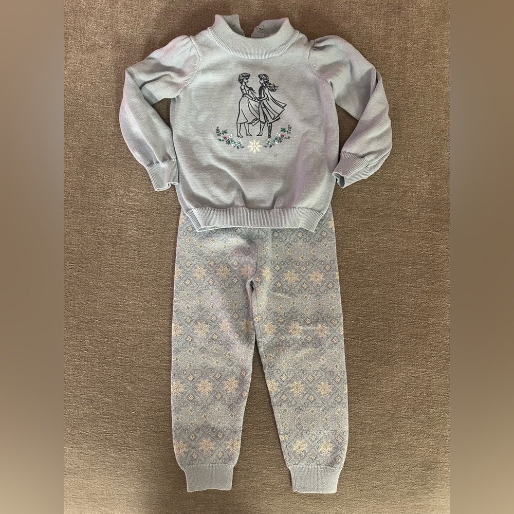 Janie and Jacki Disney Frozen Elsa and Anna Sweater and Pants Set